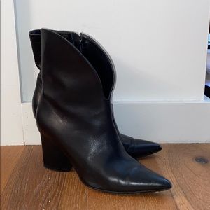 Paul Andrew custom design women’s leather booties